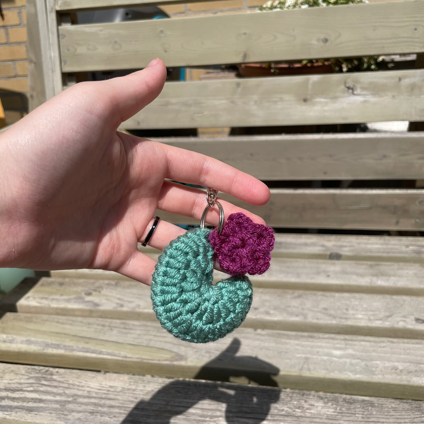 Moon & Star keychain