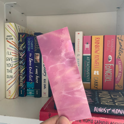 Boekenlegger Roze Marmer