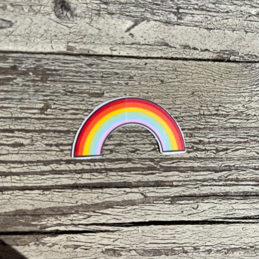 Regenboog sticker