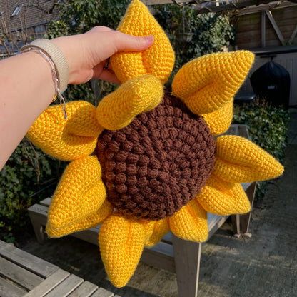 Zonnebloem kussen 🌻