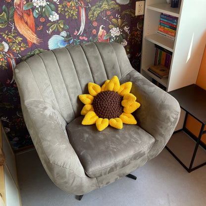 Zonnebloem kussen 🌻